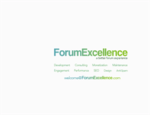 Tablet Screenshot of forumexcellence.com